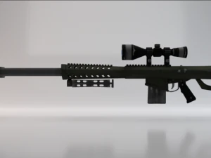 Heavy Sniper Rifle 3D Model