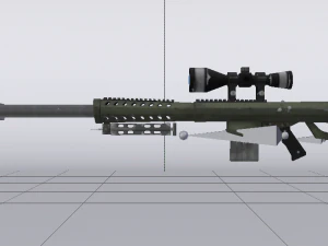 Heavy Sniper Rifle 3D Model