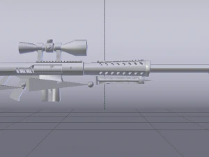 Heavy Sniper Rifle 3D Model