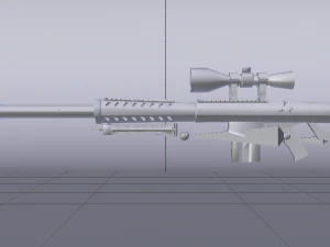 Heavy Sniper Rifle 3D Model
