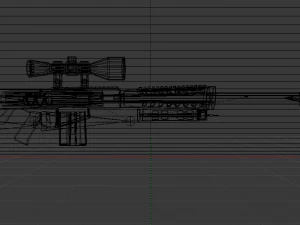 Heavy Sniper Rifle 3D Model