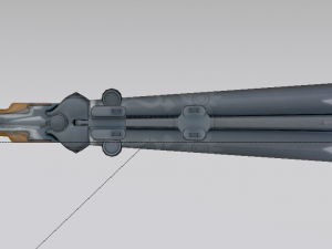 Double Barrel Shotgun 3D Modell