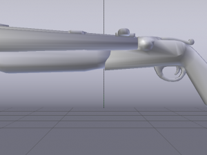 Double Barrel Shotgun 3D Modell