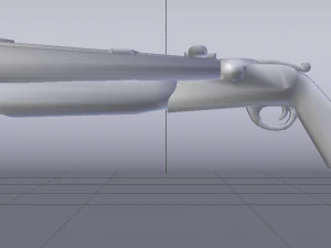 Double Barrel Shotgun 3D Model