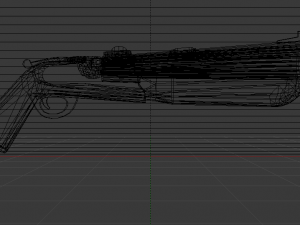 Double Barrel Shotgun 3D Modell