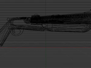 Double Barrel Shotgun 3D Model