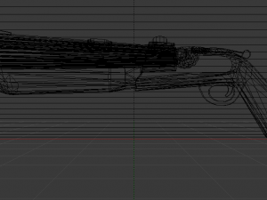 Double Barrel Shotgun 3D Modell
