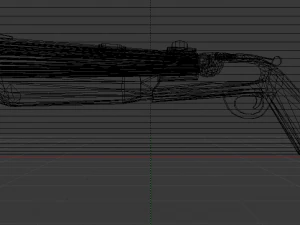 Double Barrel Shotgun 3D Model