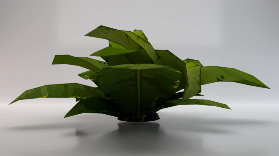 Dusty Plant 3D Model .c4d .max .obj .3ds .fbx .stl .blend 