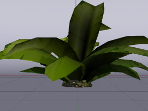 Dusty Plant 3D Model