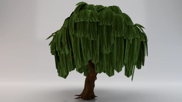 버드나무 3D 모델 .c4d .max .obj .3ds .fbx .stl .blend 