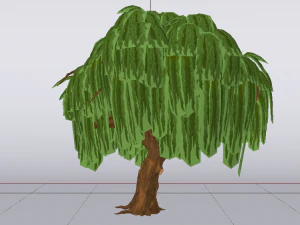 버드나무 3D 모델