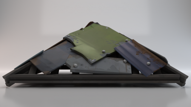 Metal Roof Modelo 3D .c4d .max .obj .3ds .fbx .stl .blend 