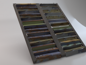 Metal Stairs 3D Model
