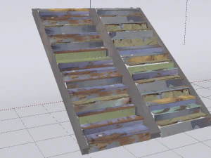 Metal Stairs 3D Model