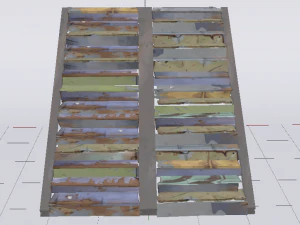 Metal Stairs 3D Model