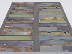 Metal Stairs 3D Model