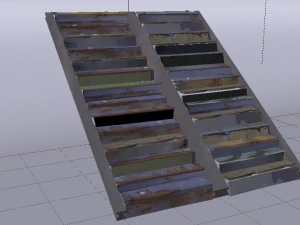 Metal Stairs 3D Model
