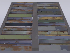 Metal Stairs 3D Model