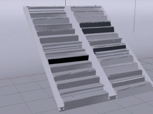 Metal Stairs 3D Model