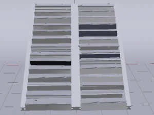 Metal Stairs 3D Model
