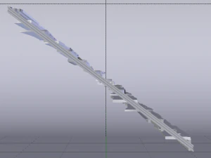 Metal Stairs 3D Model