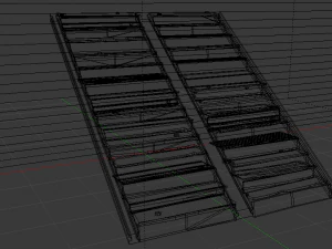 Metal Stairs 3D Model
