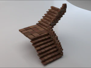 Escaleras de esquina Modelo 3D