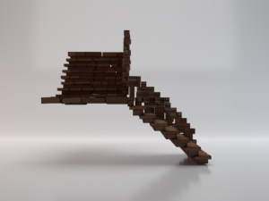 Corner Stairs Modello 3D
