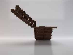 Corner Stairs Modello 3D