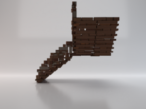 Corner Stairs Modello 3D