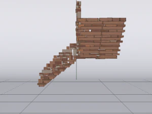 Corner Stairs 3D Model