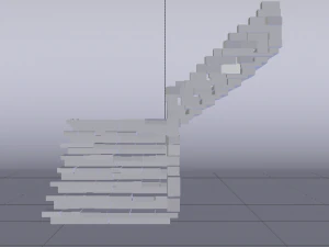 Corner Stairs 3D Model