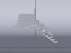 Corner Stairs 3D Model
