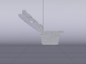 Corner Stairs 3D Model