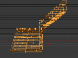 Corner Stairs 3D Model
