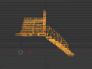 Corner Stairs 3D Model