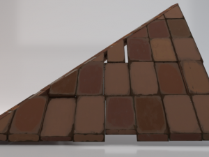 Brick Roof Modello 3D