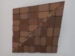 Brick Roof 3D Model
