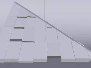 Brick Roof 3D Model