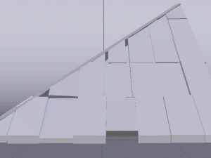 Brick Roof 3D Model