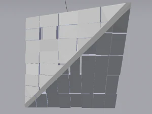 Brick Roof 3D Model
