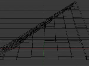 Brick Roof 3D Model