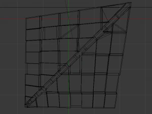 Brick Roof 3D Model