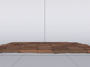 Brick Floor 3D Model