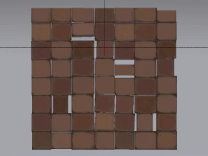 Brick Floor 3D Model