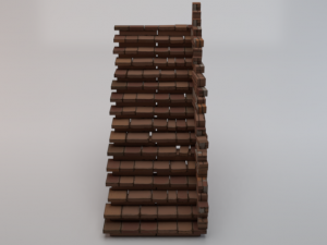 Brick Half Stairs 3D मॉडल