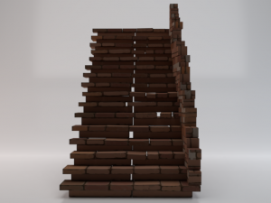 Brick Half Stairs 3D मॉडल
