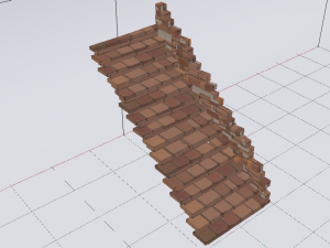 Brick Half Stairs 3D मॉडल