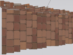 Brick Half Stairs 3D मॉडल
